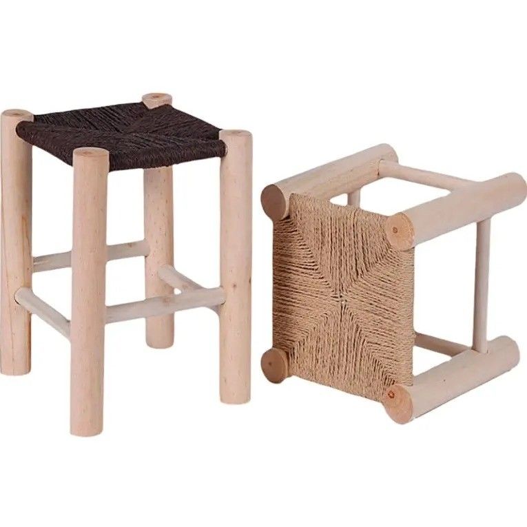 Adicione um toque de elegância à sua sala de estar e sala de jantar com o moderno banquinho de madeira sólida nórdica