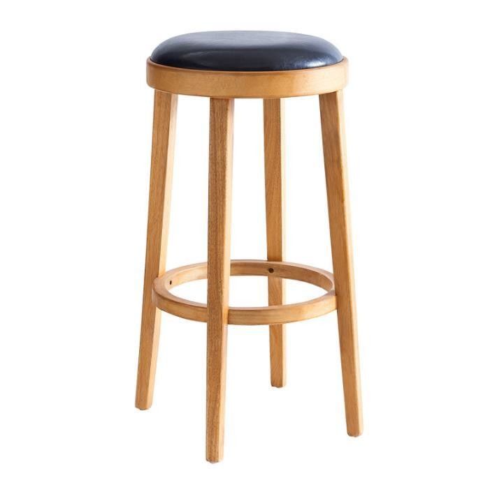 Cadeira de bar específica mais recente de design madeira moderna estofada cadeiras redondas altas para design clássico