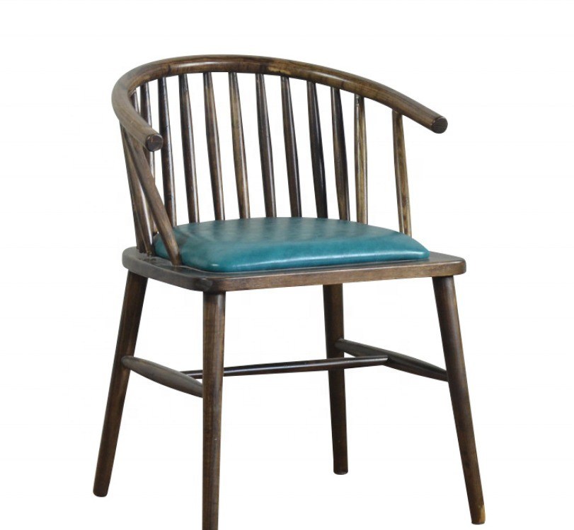 Cadeira de jantar de madeira estofada moderna A combinação perfeita de estilo e conforto