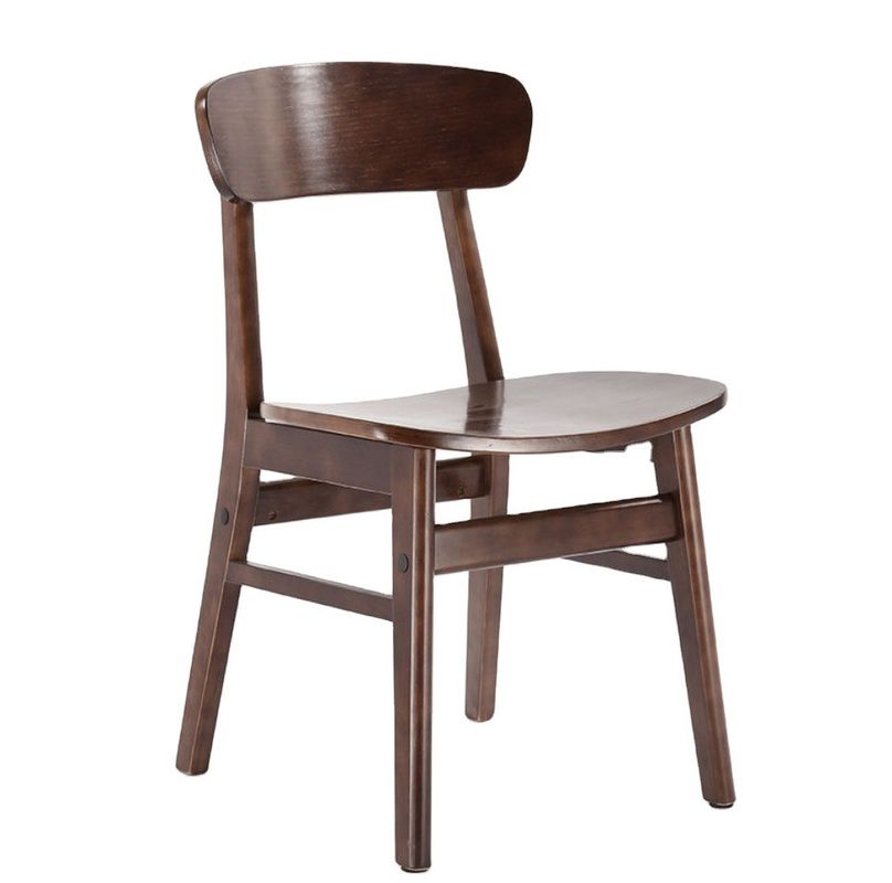 Coleção de móveis clássicos de sala de jantar Cadeiras de borracha de madeira maciça Cadeiras de jantar com design moderno