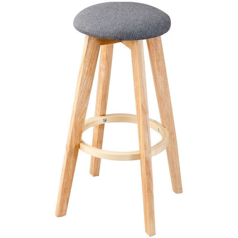 Mobiliário Comercial Moderno Design Madeira Sólida Bar Stool High Chair para Bar