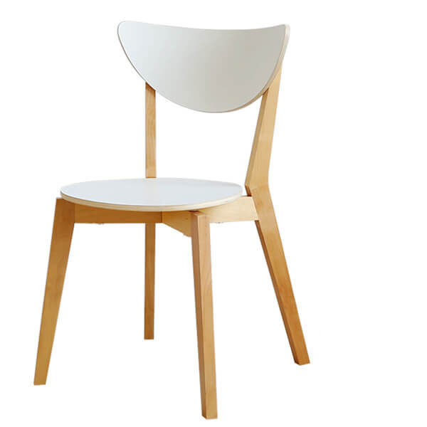 Madeira maciça antiga esculpida com costas altas cadeiras de jantar de bétula dobrada para coleção de assentos de cafés