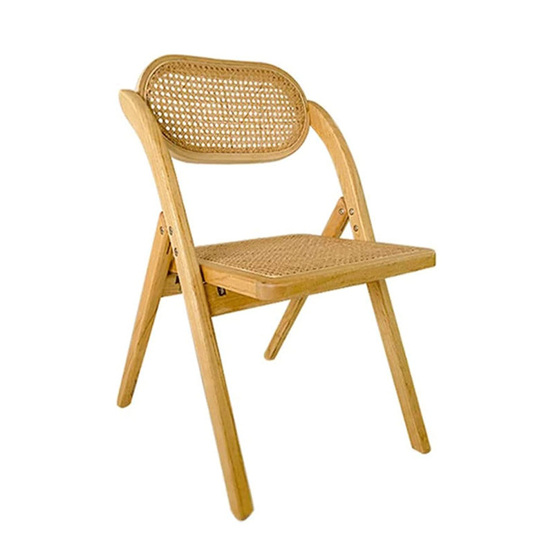 Estilo Morden Fruniture Silla de madeira com assento de rotão durável e costas