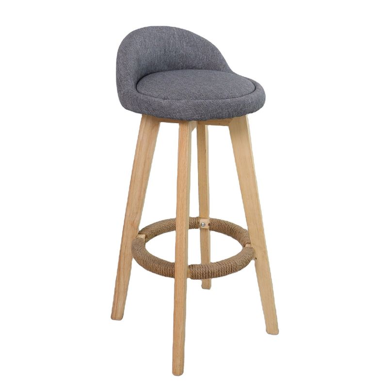 Moderno Estilo Antigo Estulões de Madeira Acolchados Cadeira de Bar de Couro para Mesa de Bar Sala de Jantar e Função de Bar