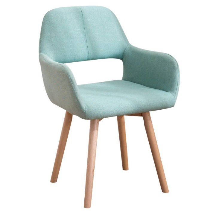 Pernas de madeira maciça Mobiliário da sala de jantar Cadeira de refeição estofada de cores nórdicas para as necessidades do cliente