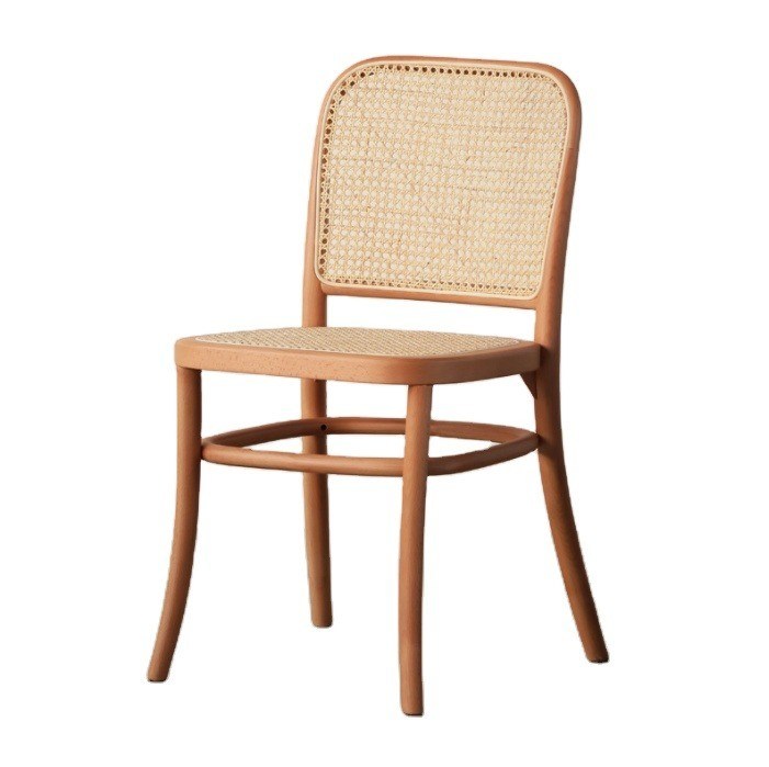 Simple Design Solid Wood Dining Rattan Chair para Restaurante e Sala de Jantar