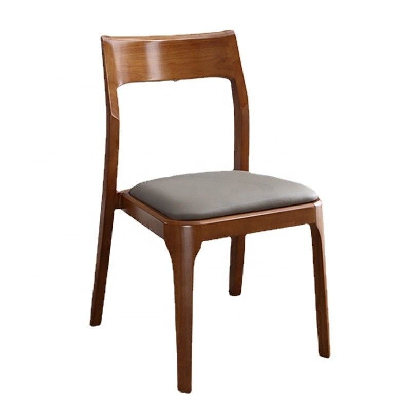 Embalagem de correio Y Madeira Nordic Light Luxury Hotel Cafe Chaise de refeição em couro empilhável