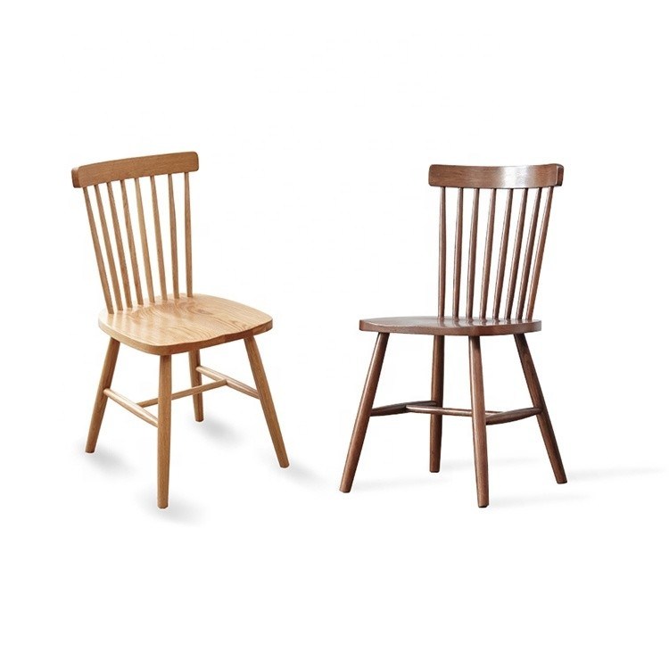 Cadeira de jantar moderna nórdica de luxo para design simples Cadeira de mobiliário de sala de jantar de madeira