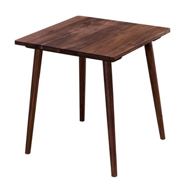 Cor personalizada Sala de jantar de madeira maciça Quadrada Mesa de café moderna Luz luxuosa Mesa quadrada pequena