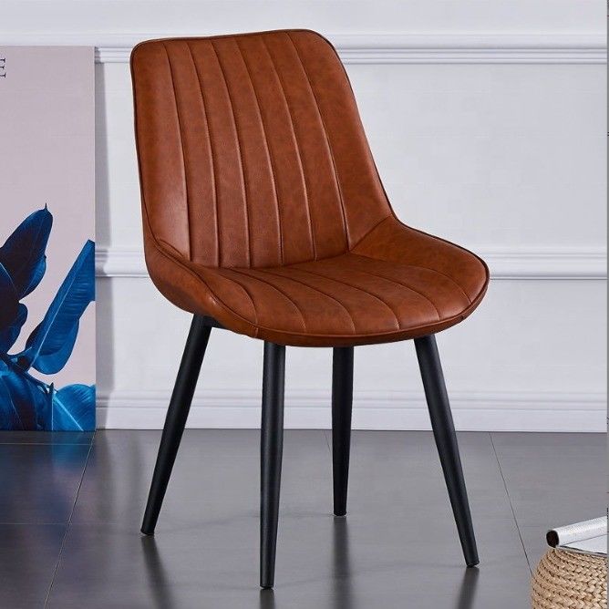 Modern Design Style Metal Leg Leisure Chair para Home Office e Café Sala de Jantar