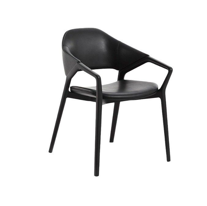 Nordic Design Modern Solid Wood Leather Sala de Jantar Cadeira de Restaurante em Branco/Negro/Vinho Vermelho/Vermelho para Assentos Robustos 2023