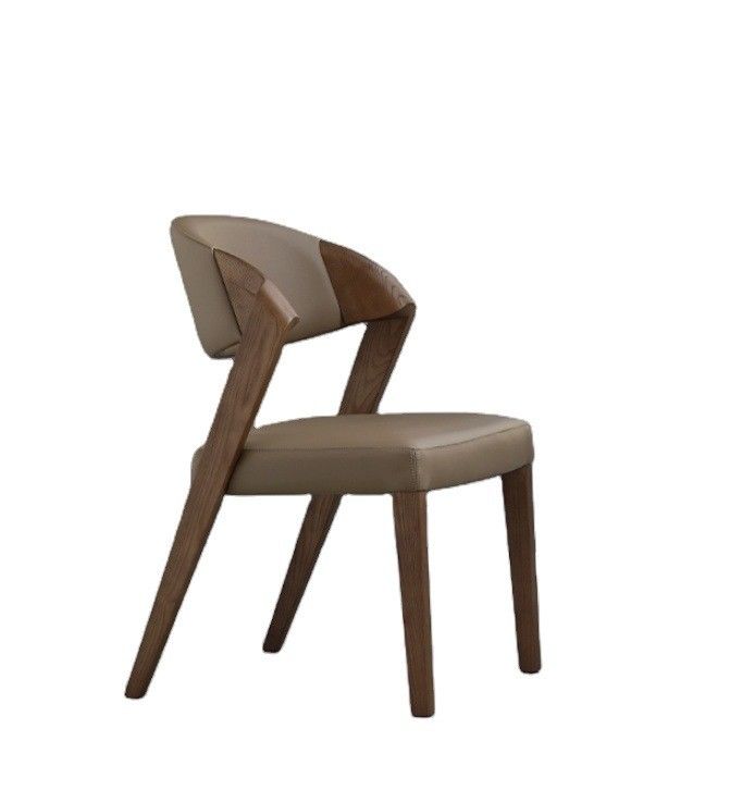 Mobiliário da sala de jantar italiano luxo design moderno cadeira de café de madeira cadeiras empilhadas para refeições sofisticadas