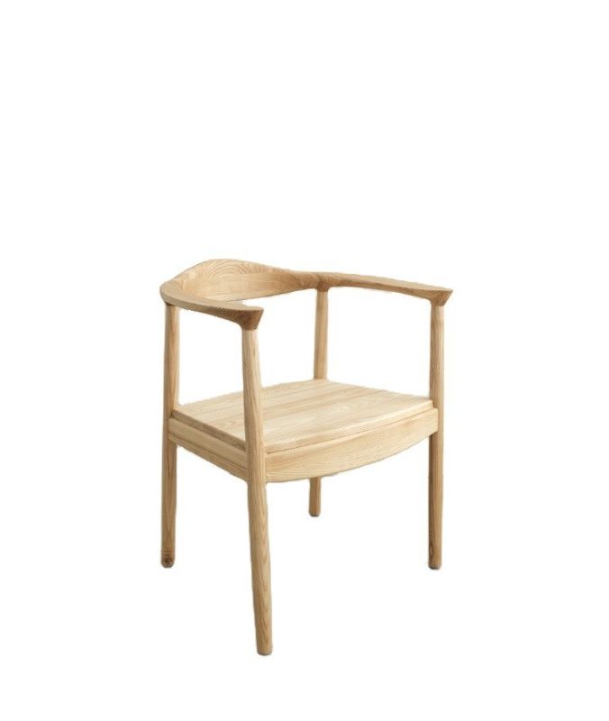 Cadeira de Carvalho Mobiliário de sala de estar W55*D43*H76CM Cadeira de jantar moderna de madeira maciça