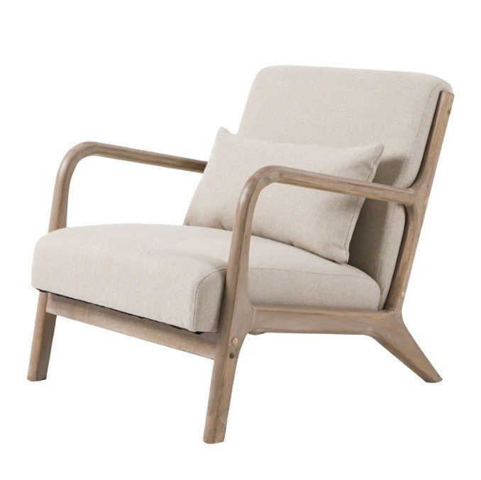 Cadeira de sala de estar de veludo/algodão e linho/PU de pele para interiores modernos e elegantes