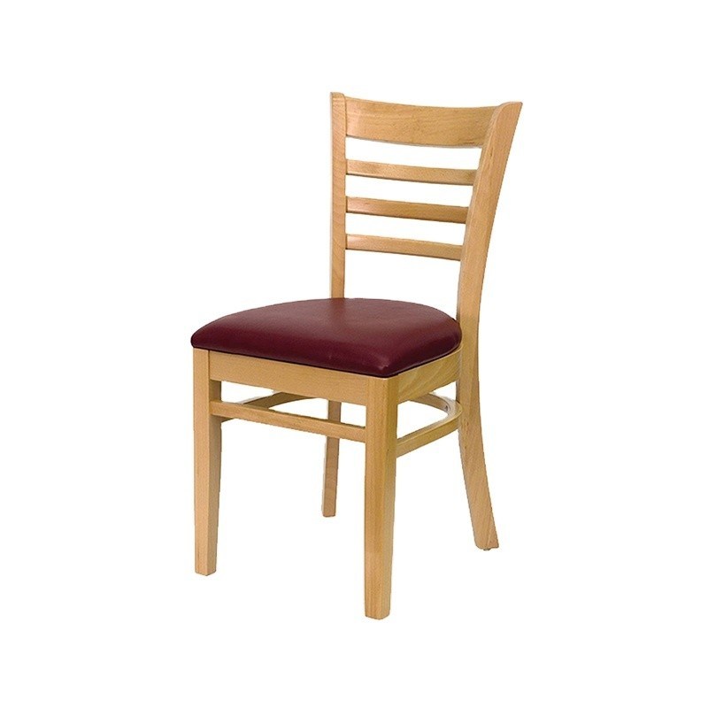 Cadeira de jantar de madeira maciça de design nórdico para mobiliário de restaurante