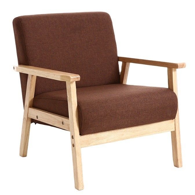 Design moderno Nitrolacquer Finish Sofá de madeira cadeira para casa móveis sala de estar hotel