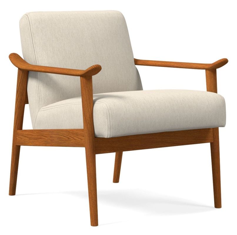 Adicione conforto e elegância à sua sala de estar com a cadeira de sofá de madeira W67*D79*H78 CM