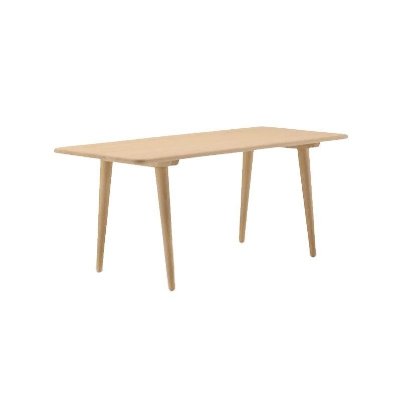 Estilo robusto Moderno Design simples Cor de nozes americana Mesa de jantar de madeira sólida Assento