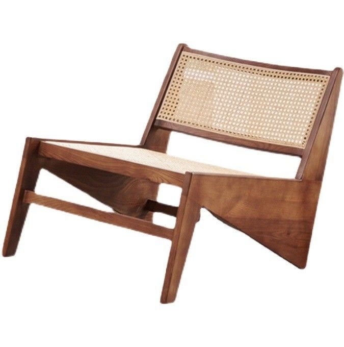 Modern Design Leisure Lounge Chairs Mobiliário de madeira Cadeiras de sala de estar com estrutura de carvalho natural Cadeira de madeira de rotão