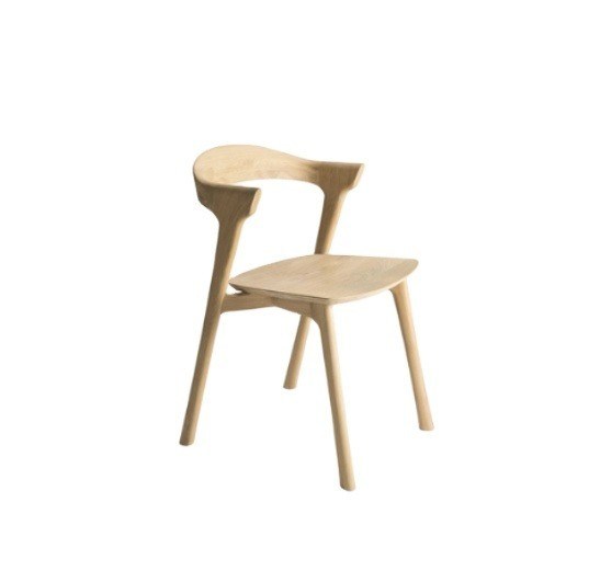 Cadeira de jantar de madeira maciça de estilo moderno europeu para móveis de hotel em madeira de cinza