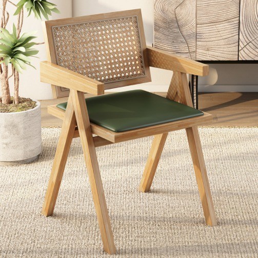 Garantia de dois anos Cadeira de vime de rotão quente para móveis de sala de jantar Cadeira K em casa interior sala de estar