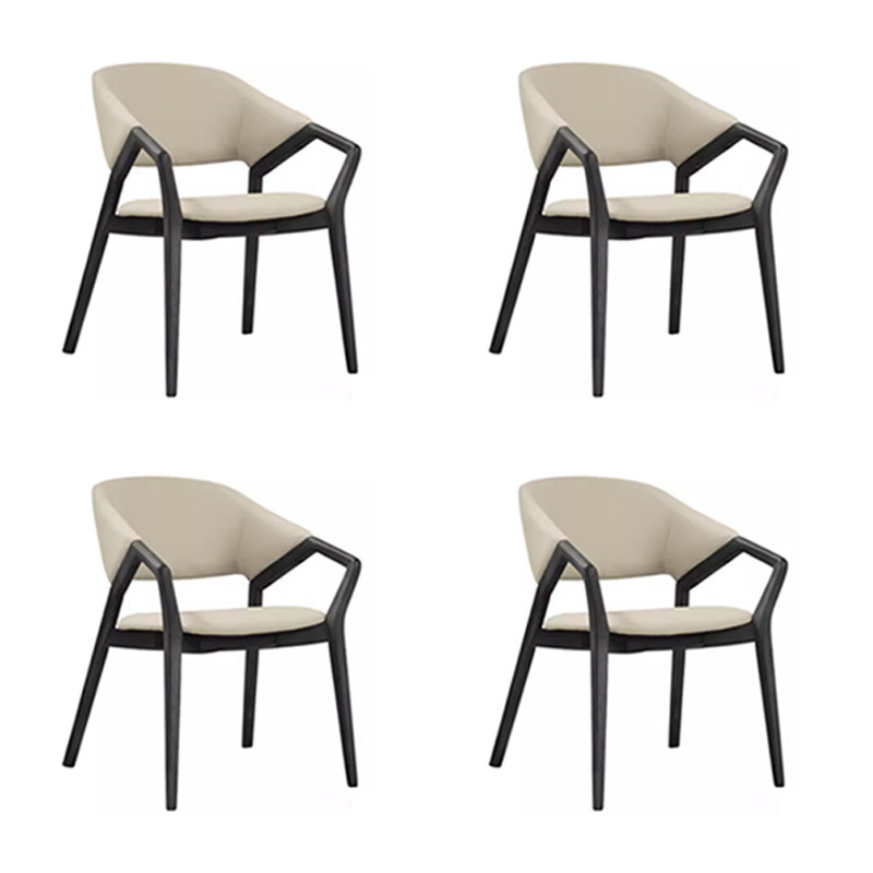 Cadeira de refeição de madeira de cinza sólida dobrável para cadeira de braço de lazer de madeira de luxo moderna no quarto de hotel