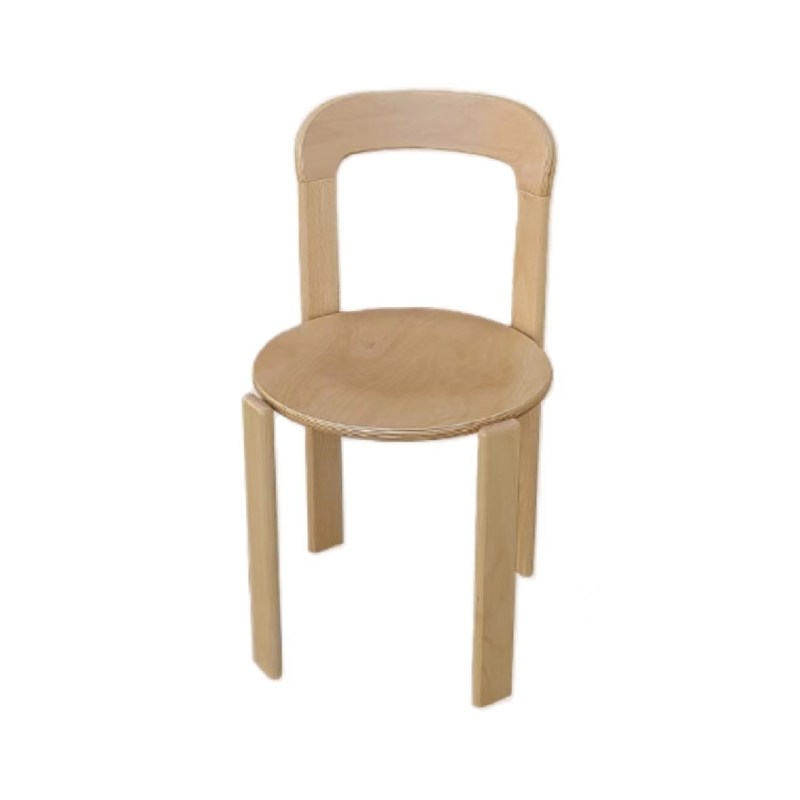 Nordic Hotel Moderno Sala de estar Restaurante Madeira Sólida Cadeiras de Refeição com acabamento de nitrolaque
