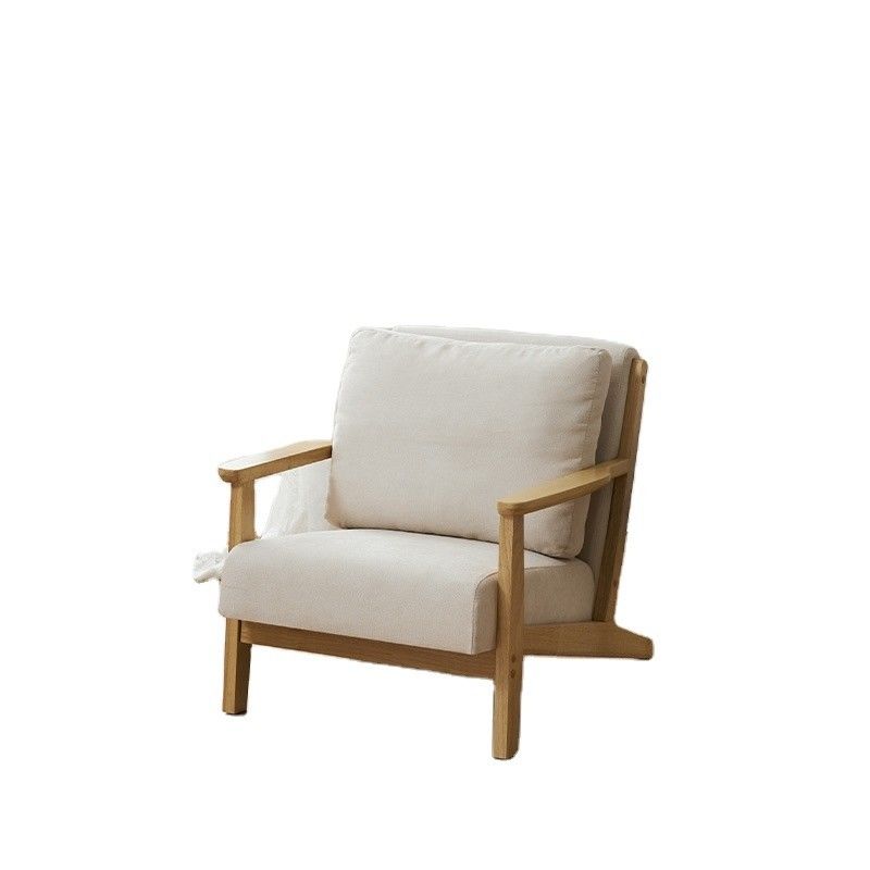 Moderno Design Nordic Luxury Lounge Chair Solid Wood Sofa de lazer Cadeira para sala de estar Mobiliário Embalagem de correio Y