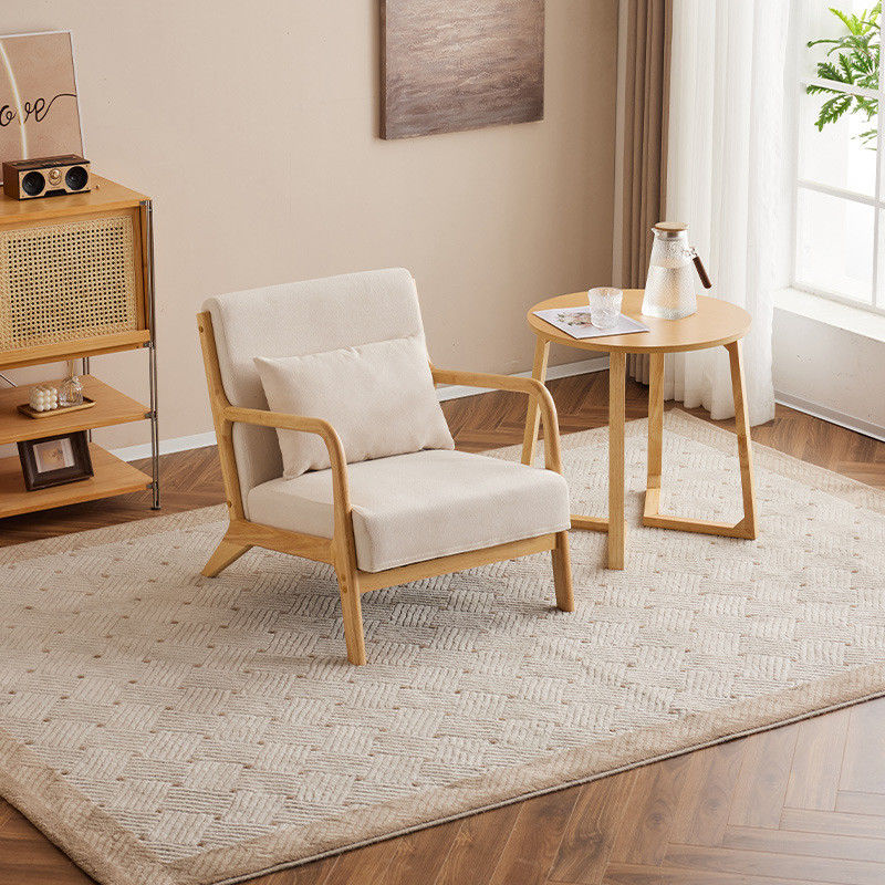 Mobiliário para o lar moderno nórdico Luxury Lounge Chair Solid Wood Recreational Sofa Chair For Living Room